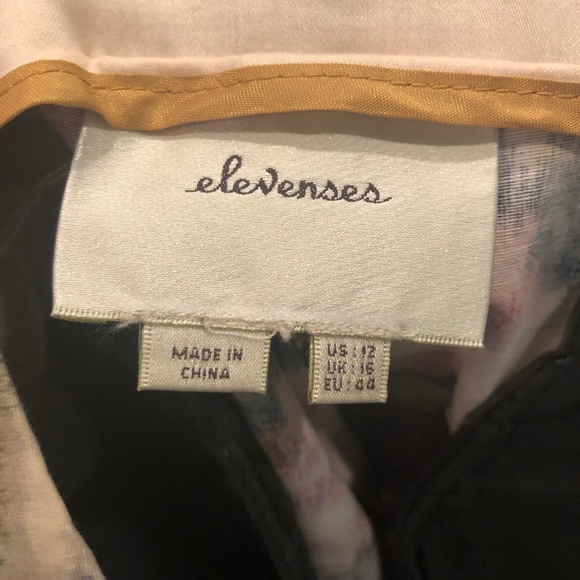 Elevenses Anthropologie Fall Floral Pants Meas! - Picture 4 of 6